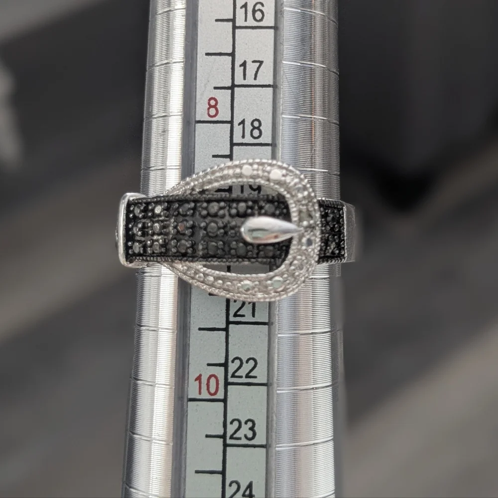 Silver Tone Statement Ring Bundle | CZ & Rhinestone Fashion Rings | Sizes 9–10.5